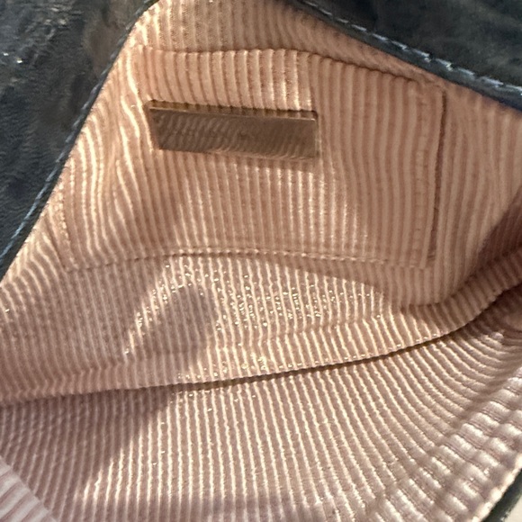 Lauren Merlin Elegant Dudty Teal Patent Leather Clutch Bag - NWOT - Picture 5 of 7